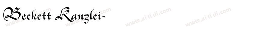 Beckett Kanzlei字体转换